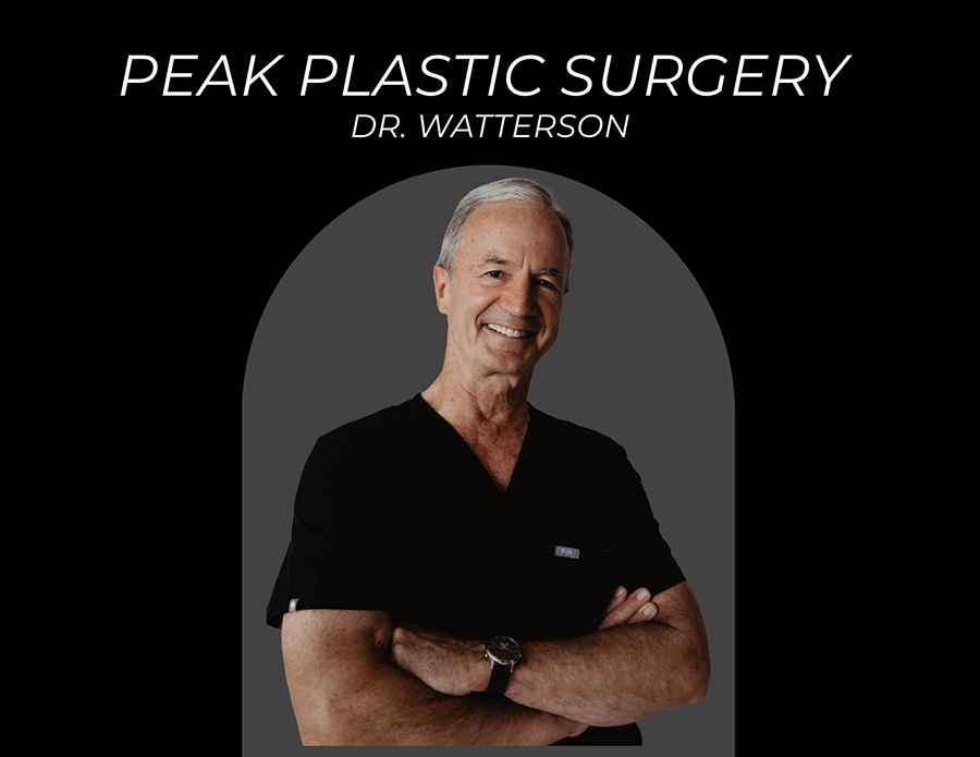 Dr. Watterson of Peak Plastic Surgery, smiling with arms crossed.